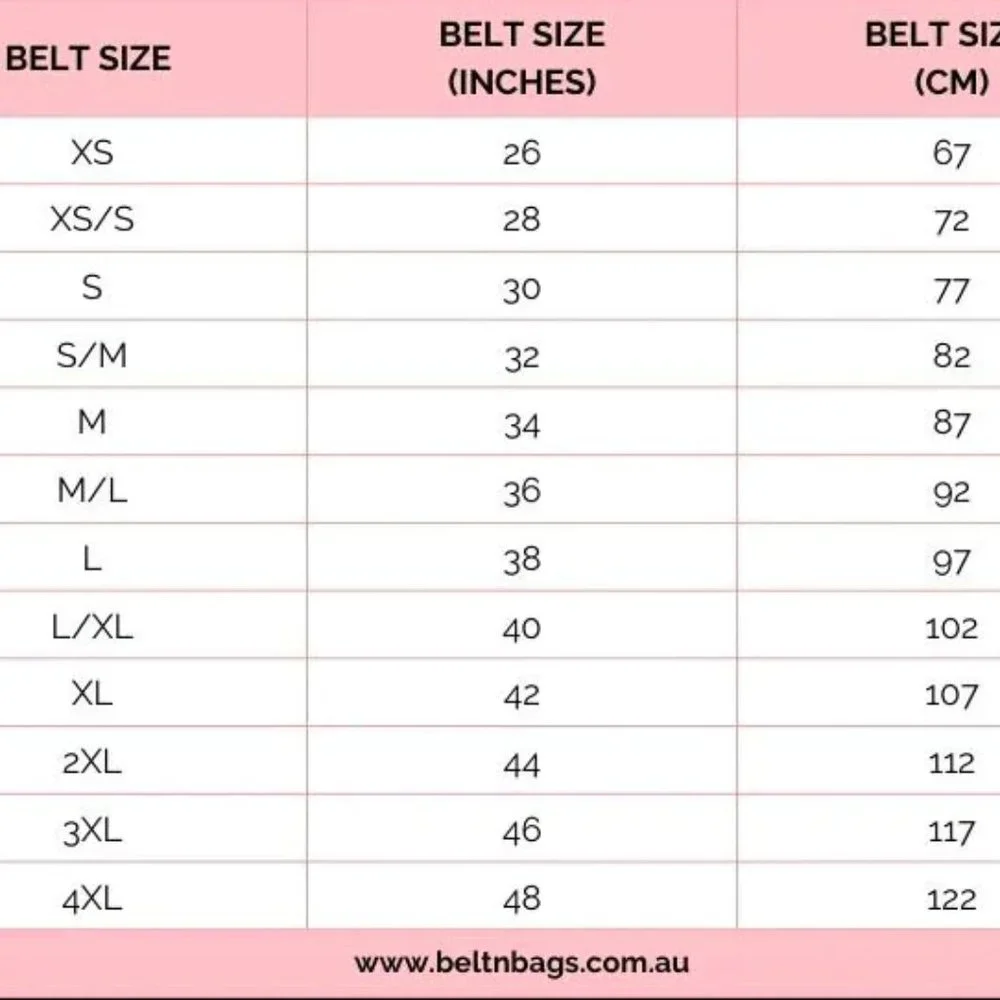 BELT SIZE - Picture 1 of 1